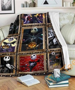 Blanket Jack Skellington Sherpa Fleece Blanket Gifts for Family, for Couple