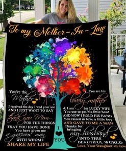 Blanket Mother In Law Thank You Mom for Home Décor
