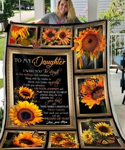 Blanket To My Daughter Sunflower for Home Décor