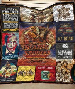Blazing Saddles Movie Theme Quilt Blanket Bedding Set