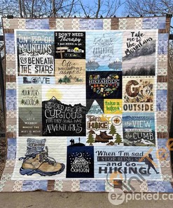 Blessed Are The Curious For They Shall Have Adventures Quilt Blanket Bedding Set