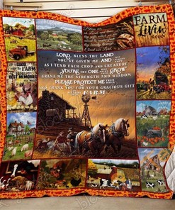 Blessing Of A Farm Quilt Blanket Bedding Set