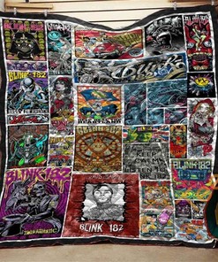 Blink 182 Collage Quilt Blanket Bedding Set