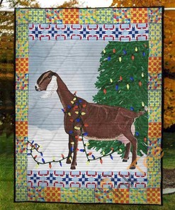 Blinker Goat Quilt Blanket Bedding Set