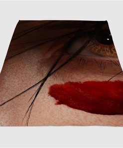 Blood Alita Sherpa Fleece Blanket Gifts for Family, for Couple