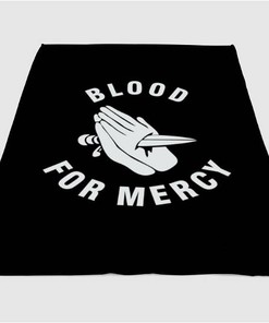 Blood For Mercy Sherpa Fleece Blanket Gifts for Family, for Couple