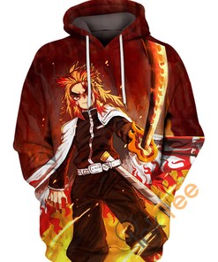 Blooming Flame Undulation Hoodie 3D