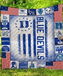 Blue Devils Ncaa Depaul Blue Demons Collection Collected Quilt Blanket Bedding Set