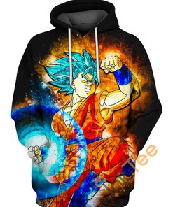 Blue Energy Blast Hoodie 3D