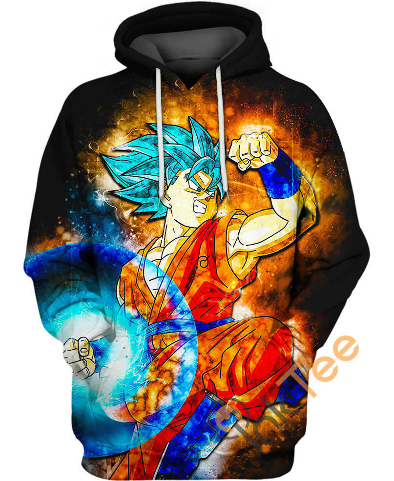 Blue Energy Blast Hoodie 3D