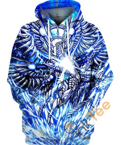 Blue Eyes Cosmic Burst Dragon Hoodie 3D