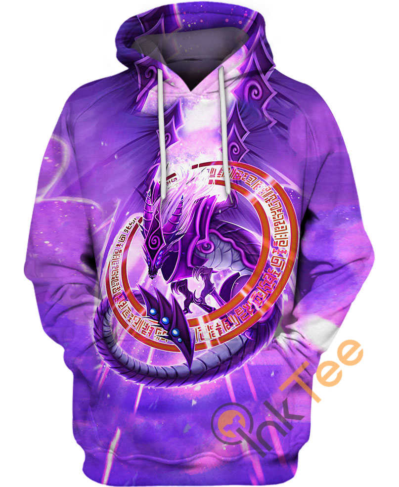 Blue Eyes Dark Magician Dragon Hoodie 3D