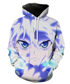 Blue Killua Killua Anime Hunter X Hunter Hoodie 3D