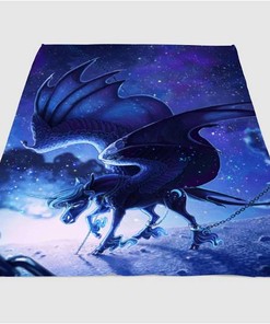 Blue Pegassus Sherpa Fleece Blanket Gifts for Family, for Couple