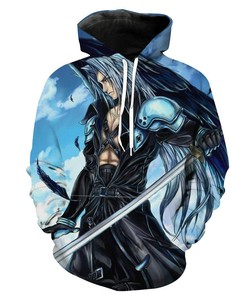 Blue Sephiroth Final Fantasy Gaming Hoodie 3D