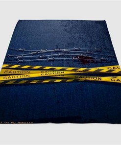 Blue Sherpa Fleece Blanket Gifts for Family, for Couple