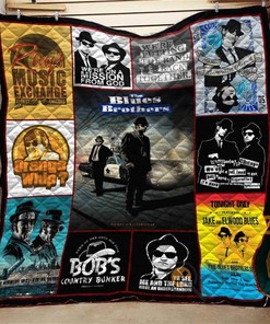Blues Brothers Collage Quilt Blanket Bedding Set