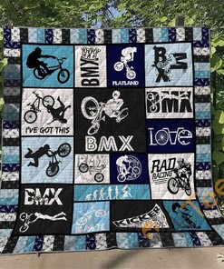 Bmx Rad Racing Quilt Blanket Bedding Set
