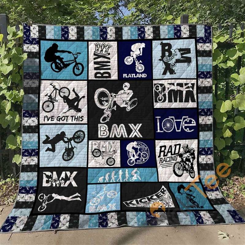Bmx Rad Racing Quilt Blanket Bedding Set