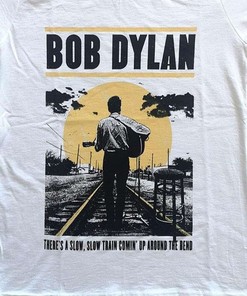 Bob Dylan Slow Train White T-Shirt
