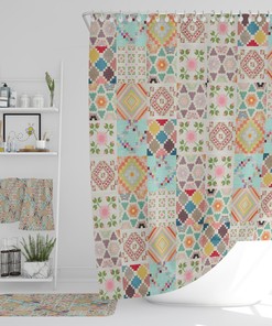 Bohemian Farmhouse Shower Curtain Bathroom Decor Options