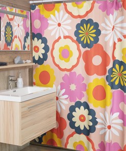 Bohemian Floral Shower Curtain - A Unique And Eco-Friendly Addition To Your Bathroom