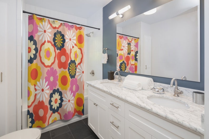 Bohemian Floral Shower Curtain - A Unique And Eco-Friendly Addition To Your Bathroom - Image 3