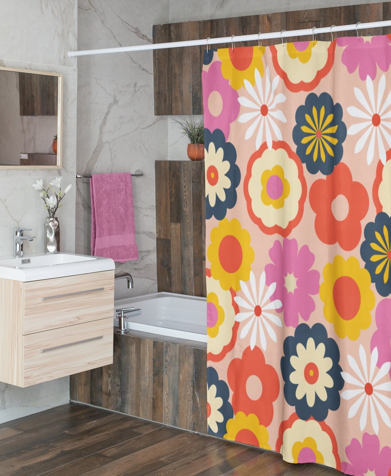 Bohemian Floral Shower Curtain - A Unique And Eco-Friendly Addition To Your Bathroom - Image 4