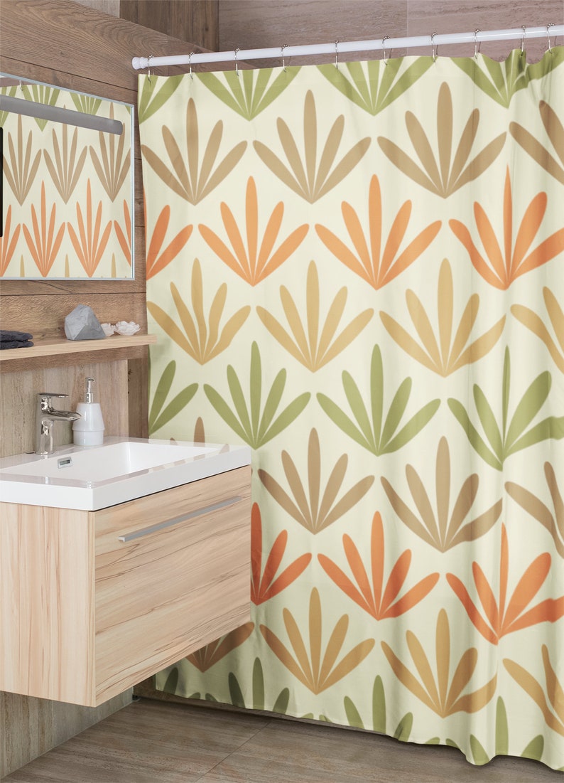 Boho Botanical Personalized Shower Curtain For Nature-Inspired Bathroom Decor - Image 4