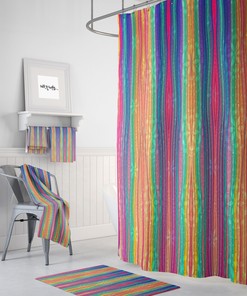 Boho Chic Shower Curtain, Boho Maximalist Bathroom Decor