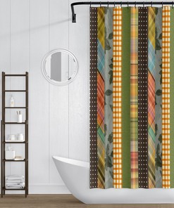 Boho Chic Shower Curtain, Gypsy Autumn Bathroom Decor, Bath Mat, Bath Towel Optional