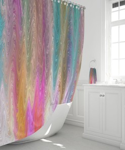 Boho Chic Shower Curtain, Gypsy Home Decor, Peaceful Waters