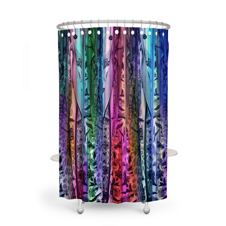 Boho Kissed Shower Curtain Optional Bath Towels, Baths - Image 3