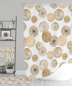 Boho Nature Shower Curtain For Bathroom Decor