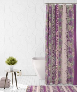 Boho Rose Shower Curtain Optional Bath And Towels,