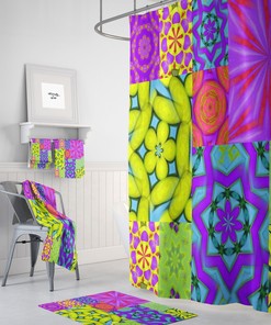 Boho Shower Curtain, Boho Bathroom Decor, Colorful Shower Curtains
