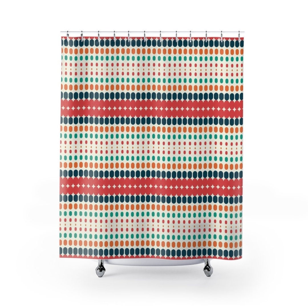 Boho Shower Curtain College Dorm Decor, Bathroom Decor