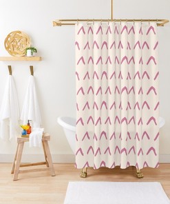 Boho Shower Curtain Mid-Century Abstract Pattern Trendy Shower Curtain Eco-Friendly Waterproof Abstract Decor
