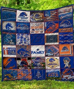 Boise State Family Ncaa Boise State Broncos Collection Quilt Blanket Bedding Set