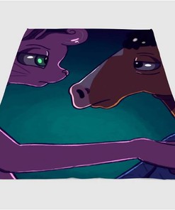 Bojack Horseman In Love Sherpa Fleece Blanket Gifts for Family, for Couple