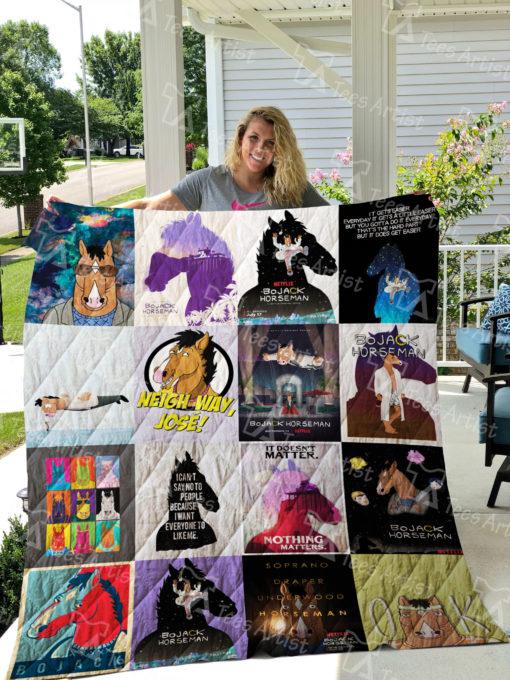 Bojack Horseman Quilt Blanket Bedding Set for Home Décor