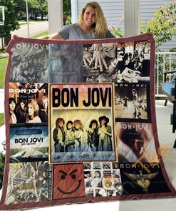 Bon Jovi Quilt Blanket Bedding Set