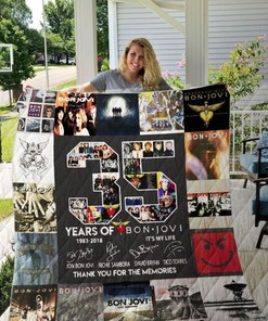 Bon Jovi Quilt Blanket Bedding Set for Home Décor