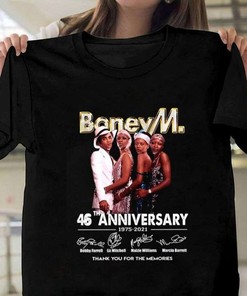 Boney M 46Th Anniversary Thank You For The Memories T-Shirt
