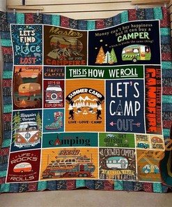 Bonfire-Camping 3 Quilt Blanket Bedding Set