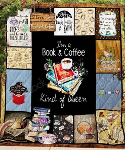 Book And Coffee – Kind Of Queen Quilt Blanket Bedding Set