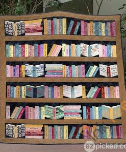 Bookcase Quilt Blanket Bedding Set