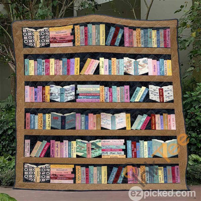 Bookcase Quilt Blanket Bedding Set