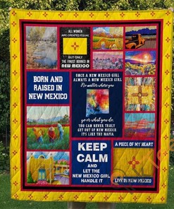 Born And Raised In New Mexico Quilt Blanket Bedding Set