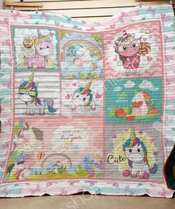 Born To Be A Unicorn Quilt Blanket Bedding Set for Home Décor